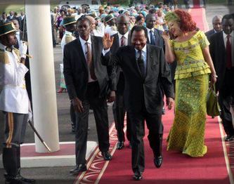 Paul Biya et son épouse Chantal Biya, de retour d'un séjour privé à l'étranger