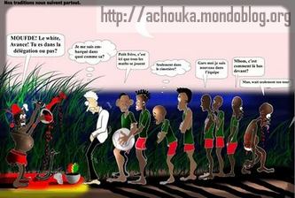 Les Lions Indomptables chez les marabouts avant les compétitions