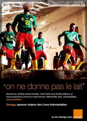 Orange Cameroun a été sponsor des Lions Indompables (c) Lions4Life