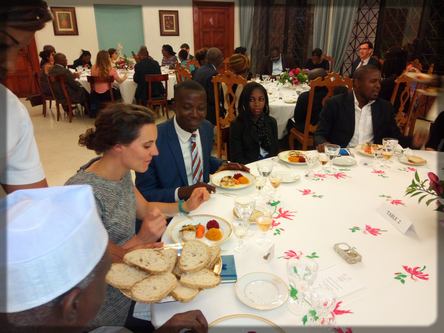 dîner chez l'ambassadeur de France au Cameroun