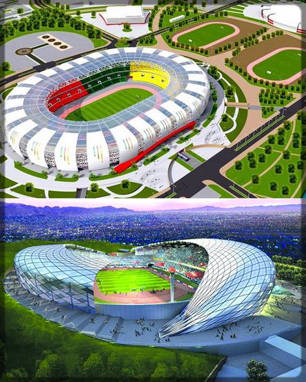 les maquettes des stades de la CAN 2019 à Yaoundé et Douala