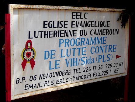 plaque d'un hôpital évangélique de Ngaoundéré