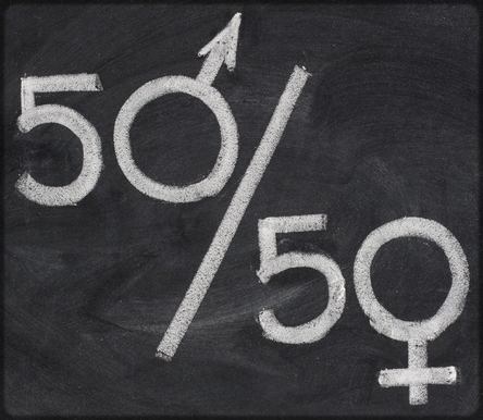 50% d'hommes et de femmes sur notre planète