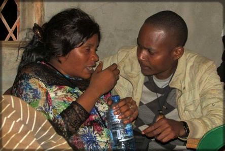 Ecclésiaste Deudjui et Pascaline Assiémé en 2013