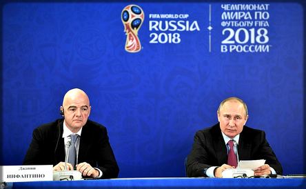 Gianni Infantino et Vladimir Poutine