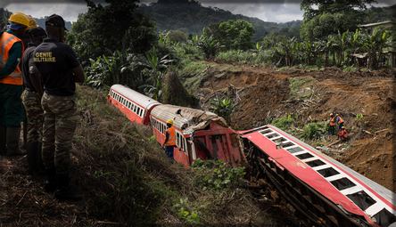 accident de train à Eséka en 2016 au Cameroun