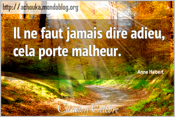 Citation De Anne Hebert Sur Les Adieux Le Blog Des Camerounaiseries Le Blog Des Camerounaiseries