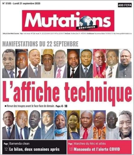 journal MUTATIONS du 21 septembre 2020