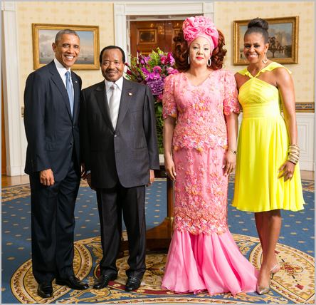 Les couples Biya et Obama